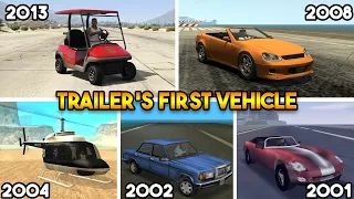 FIRST VEHICLE FROM EVERY GTA TRAILER COMPARED
