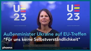 EU-Außenminister:innen-Treffen: Statements von Annalena Baerbock und Josep Borrell am 31.08.23