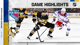 Rangers @ Penguins 3/29 | NHL Highlights 2022