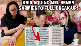 🎯KRIS AQUINO MAY NAKAKAIYAK NA PAHAYAG TUNGKOL SA DAHILAN NANG HIWALAYAN NILA NI MEL SARMIENTO!