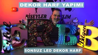 Dekoratif Kutu Harf Yapılışı