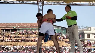 Hülüyi D Vadeo Vrs. Vethozo Lohe 1st Round Chakhesang Wrestling 2024 at Chozuba Town