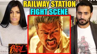 BIGIL RAILWAY STATION FIGHT SCENE REACTION and REVIEW!! | Thalapathy Vijay | Magic Flicks