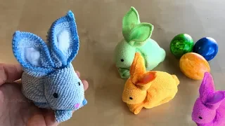 How to make a cute Bunny with a towel and paper 🐰 DIY Easter decorations