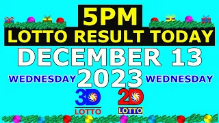 5pm Lotto Result Today December 13 2023 (Wednesday)