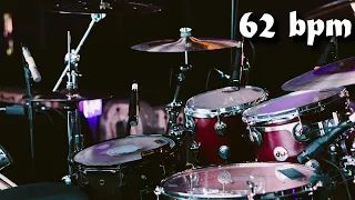 62 Bpm Drum Track Batería - Straight Beat Eighth Notes