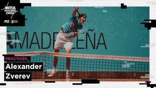 ¡El ENTRENO de Alexander Zverev para el MUTUA MADRID OPEN 2023!