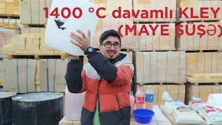 1400°c istiliyə davamlı  kley (yapışdırıcı).Məhsul maye şüşə,cam suyu,житки стекло - 🔥🧱