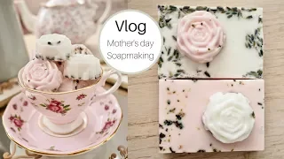 Vlog | How to Make Rose Scented Soaps, Mothers day DIY