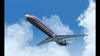 Летим. USSS/UUEE. Екатеринбург - Москва. Сеть Ватсим. MD-80 Leonardo