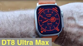 DTNo.1 DT8 UltraMax Apple Watch Ultra Shaped 49mm IP68 BT Call Compass Smartwatch: Unbox & 1st Look
