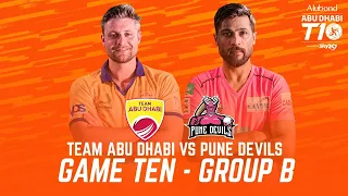 Match 10 HIGHLIGHTS I Pune Devils vs Team Abu Dhabi I Day 4 I Abu Dhabi T10 I Season 4