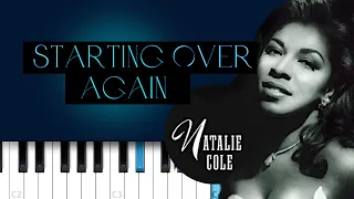 Starting Over Again - Natalie Cole  | Piano Tutorial