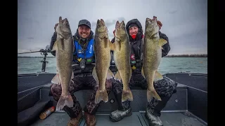 Trolling for OVERSIZED Springtime walleyes!