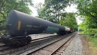 CSX M422 flying past Garrett Park, MD