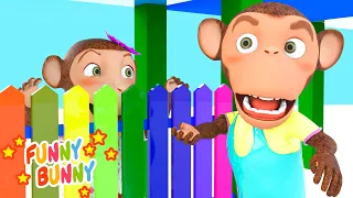 Песенка про игру в прятки - Peek A Boo Song | Funny Bunny - детские песенки и мультики