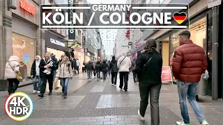 🇩🇪 Shopping in the Beautiful City of Cologne, Germany Walking 4K HDR 60fps