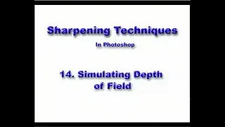 14 Simulating Depth of Field