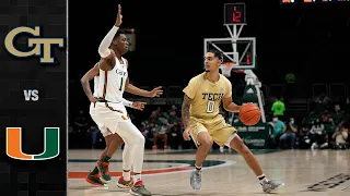 Georgia Tech vs, Miami Men's Basketball Highlight (2021-22)