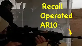 RECOIL OPERATED OLYMPUS ARMS AR10 - SHOT Show Range Day in 360 VR