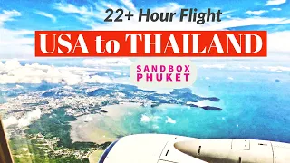 Flight From USA to Thailand | Sandbox Phuket | 1st Time in Thailand