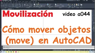 Movilización-Como mover objetos (move) en AutoCAD