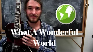 Easy Fingerstyle Guitar Lesson - What a Wonderful World by Louis Armstrong