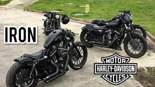 Harley davidson iron custom/ Vance and Hines sound