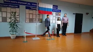 Поднятие флага каждый понедельник 🇷🇺🇷🇺🇷🇺🇷🇺