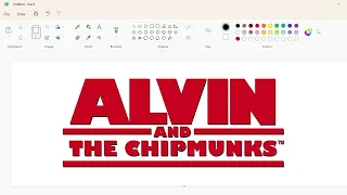 How to draw the Alvin and the Chipmunks logo using MS Paint | How to draw on your computer