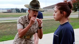 Drill Instructor gives civilians a taste of Marine boot camp - Delayed Entry Program