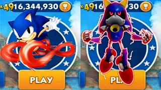 Sonic Dash - Classic Sonic VS Metal Sonic _ Movie Sonic vs All Bosses Zazz Eggman