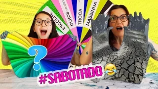 DESAFIO DA ROLETA MISTERIOSA DE SLIME (MYSTERY WHEEL OF SLIME CHALLENGE) | Luluca