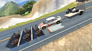 BeamNG.drive - Trap Cannon Car shooting crashes