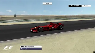 F1 06 PS2 spectator mode Bahrain GP 6 laps