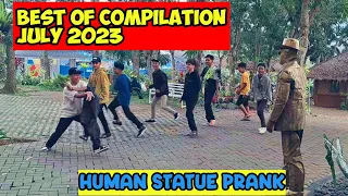 COMPILATION BEST REACTION STATUE PRANK || HUMAN STATUE PRANk