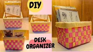 Storage Box DIY// DIY Desk Organizer// Storage Container// Desk Organizer Idea