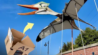 I made a Giant Mechanical Pterosaur out of cardboard!