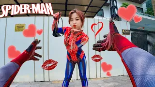 SPIDER-MAN ESCAPING STRANGE | FITNESS LOVE (Romantic Love story with Spider-Man)