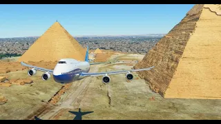 "Доковылять до Каира" Boeing 747 в MSFS 2020