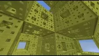 Minecraft Menger Sponge (levels 0-5)