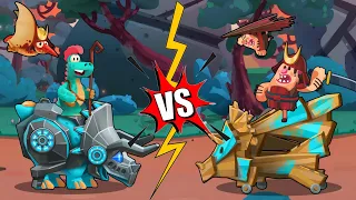 Mecha Triceratops vs Spy Triceratops - Dino Bash 2 Travel Through Time