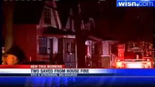 Firefighters Rescue People From House Fire