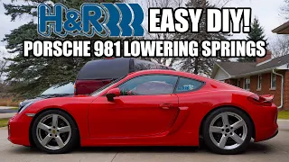 How to Install Lowering Springs on a Porsche 981 Cayman/Boxster.