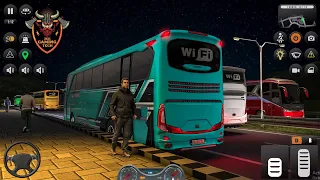 City Coach Bus Driving Games | US Coach Bus Simulator 2023| US Coach  Bus Simulator Indonesia 3D