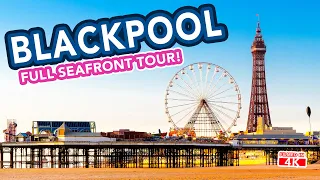 BLACKPOOL | Full tour of seafront from Pleasure Beach to Tower! Blackpool UK