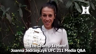 Champion Joanna Jedrzejczyk Media Q&A Before UFC 211 Fight With Jessica Andrade