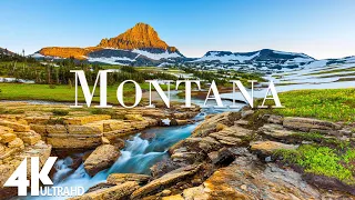 FLYING OVER MONTANA (4K UHD) - Amazing Beautiful Nature Scenery with Piano  Music - 4K Video HD