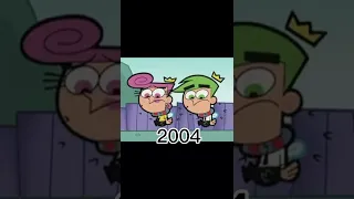 Cosmo and Wanda Over the Years : 1998 - Now #shorts #fairlyoddparents #thenvsnow #nickelodeon