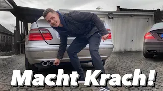 Der nächste illegale V8 | Auspuff für den CLK (pfusch)